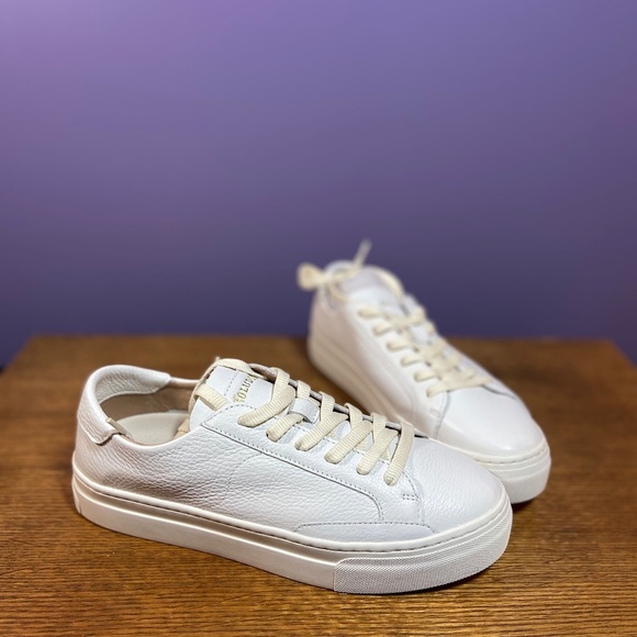 Soludos Women's Ibiza Platform Classic Leather Sneaker White Casual Summer NEW - Picture 6 of 11